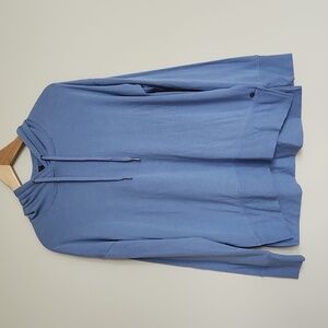 Gaiam Hoodie, Large, Super Soft, Slate Blue, Long